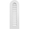 Ekena Millwork Round Top Surface Mount PVC Gable Vent: Functional, w/ 3-1/2"W x 1"P Standard Frame, 12"W x 36"H GVPRT12X3601SF - alternate 1